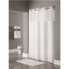 Hookless Mystery 71 in. x 77 in. White Shower Curtain (case of 12)