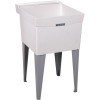 MUSTEE Utilatub 20 in. x 24 in. x 33 in. Fiberglass Floor Mount Laundry/Utility Tub