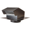 Master Flow 6 in. Goose Neck Vent Roof Cap in Black