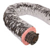 Master Flow 8 in. x 25 ft. Insulated Flexible Duct R6 Silver Jacket