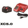 Milwaukee M18 18-Volt Lithium-Ion XC Starter Kit with One 5.0Ah Battery and Charger