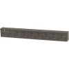 Quantum Storage Systems Clear Tip Out Bin- 9 Compartments Small Part Organizer Gray