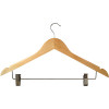 Womens Hanger Natural Flat Standard Hook in Chrome (100 per Case)