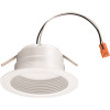 Lithonia Lighting Contractor Select E 4 in. 3000K 700 Lumens Soft White Recessed Integrated LED Retrofit Baffle Trim