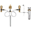 MOEN Widespread Bathroom Faucet Rough-In Valve with Drain Assembly - 1/2 in. IPS Connection MOEN Widespread Bathroom Faucet Rough-In Valve with Drain Assembly - 1/2 in. IPS Connection