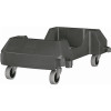 Rubbermaid Commercial Products Slim Jim Black Trainable Dolly for Slim Jim Containers
