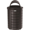 Suncast Commercial 35 Gal. Metal Touchless Outdoor Trash Can