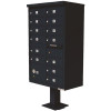 Florence Vital Series Black CBU with 13-Mailboxes, 1-Outgoing Mail Compartment, 1-Parcel Locker