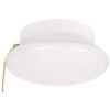 Sylvania 7 in. 1-Light White Integrated LED Flush Mount, Medium Base Retrofit for Ceiling Light Fixtures, Cool White