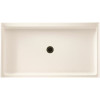 Swan 32 in. x 60 in. Solid Surface Single Threshold Center Drain Shower Pan in White