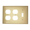 Leviton Ivory 3-Gang 1-Toggle/2-Duplex Wall Plate (1-Pack)