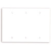 Leviton White 3-Gang Blank Plate Wall Plate (1-Pack)