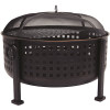 Pleasant Hearth Langston 30 in. Round Deep Bowl Steel Fire Pit in Rubbed Bronze