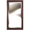 Pinnacle Large Square Walnut Casual Mirror (53.8 in. H x 29.8 in. W)