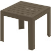 Grosfillex Bahia Bronze Square Plastic Outdoor Side Table