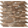 Inoxia SpeedTiles Bengal Brown 11.77 in. x 11.57 in. x 8 mm Stone Self-Adhesive Wall Mosaic Tile (11.4 sq. ft. / case)