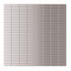 Urbain S2 Silver Stainless Steel 11.42 in. x 11.57 in. x 5 mm Metal Self-Adhesive Wall Mosaic Tile (22.08 sq.ft./ case)