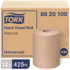 TORK Natural 8 in. Controlled Hardwound Paper Towels (425 ft./Roll, 12-Rolls/Case)