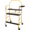 Jobsite Series 3.3 ft. L x 6.3 ft. H x 2.6 ft. D Scaffold Work Platform with Safety Rail and Tool Tray, 900 lb. Capacity