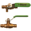 N/A BALL VALVE, PEX BY PEX ENDS, WITH DRAIN, 1/2 IN., LEAD FREE, WITH T HANDLE