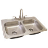 Premier PREMIER WATERFRONT TWO HANDLE KITCHEN FAUCET AND SINK KIT