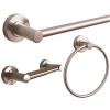 Premier Essen 3 Piece Bath Hardware Kit in Brushed Nickel