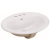 Premier Select 20 in. Oval Drop-in Bathroom Sink in White