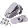 TAYMAC N3R Aluminum Gray Weatherproof Universal Conduit Body, Electrical Box, Configurable to LB, LR, LL, T, or C
