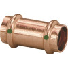 Viega ProPress 1-1/2 in. x 1-1/2 in. Copper Coupling Fitting No Stop Viega ProPress 1-1/2 in. x 1-1/2 in. Copper Coupling Fitting No Stop