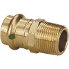 Viega ProPress 1-1/2 in. x 1-1/2 in. MPT Zero Lead Bronze Adapter Fitting