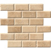 MSI Tuscany Ivory Beveled 11.81 in. x 11.81 in. Honed Travertine Mosaic Tile (0.97 sq. ft./Each)