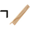 Woodgrain Millwork WM 205 1-1/8 in. x 1-1/8 in. x 96 in. Solid Pine Outside Corner Moulding