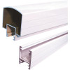 Peak Aluminum Railing 4 ft. White Aluminum Deck Railing Hand and Base Rail