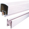 Peak Aluminum Railing 6 ft. White Aluminum Deck Railing Hand and Base Rail