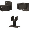 PEAK Aquatine Black 2 in. x 2.5 in. x 4 in. Aluminum Pool Fence Picket Angle Bracket Kit