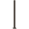 PEAK AquatinePLUS 2.38 in. x 2.38 in. x 4.20 ft. Black Aluminum Hard Surface Pool Fence Post