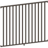PEAK AquatinePLUS 5/8 in. x 72 in. x 4 ft. Black Aluminum Pool Fence Rail and Picket Kit