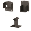 PEAK AquatinePLUS 2 in. x 3 in. x 5 in. Black Aluminum Pool Fence Picket Bracket Kit