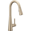 MOEN Sleek Single-Handle Pull-Down Sprayer Kitchen Faucet with Reflex and Power Clean in Spot Resist Stainless