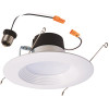 Halo LT 5 in./6 in. 3500K White Integrated LED Recessed Ceiling Light Trim at 90 CRI