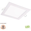 Halo COPY 0 SMD-DM 6 in. 3000K Lens White Square Integrated LED Surface Mount Recessed Remodel Trim Kit