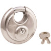 Master Lock 2-3/4 in. W (70 mm) Stainless Steel Discus Padlock with Shrouded Shackle