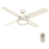 Hunter Dempsey 52 in. LED Indoor/Outdoor Fresh White Ceiling Fan with Light Kit and Remote