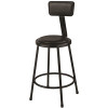NATIONAL PUBLIC SEATING 24 IN ADJ PAD STOOL BLK