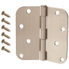 Everbilt 4 in. Satin Nickel 5/8 in. Radius Door Hinge