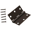 Everbilt 3-1/2 in. x 3-1/2 in. Oil-Rubbed Bronze Square Corner Door Hinge