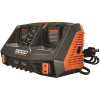 RIDGID 18V Dual Port Dual Chemistry Sequential Charger with Dual USB Ports