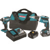 Makita 18-Volt 5.0Ah LXT Lithium-Ion Cordless Combo Kit (2-Piece) (Impact Driver/ Brushless Drywall Screwdriver)