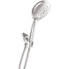 HealthGuard 5-Spray 4.3 in. Single Wall Mount Handheld 1.5 GPM with Removable Faceplate Shower Head in Chrome