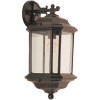 Generation Lighting Kent 1-Light Black Outdoor 19.25 in. Wall Lantern Sconce